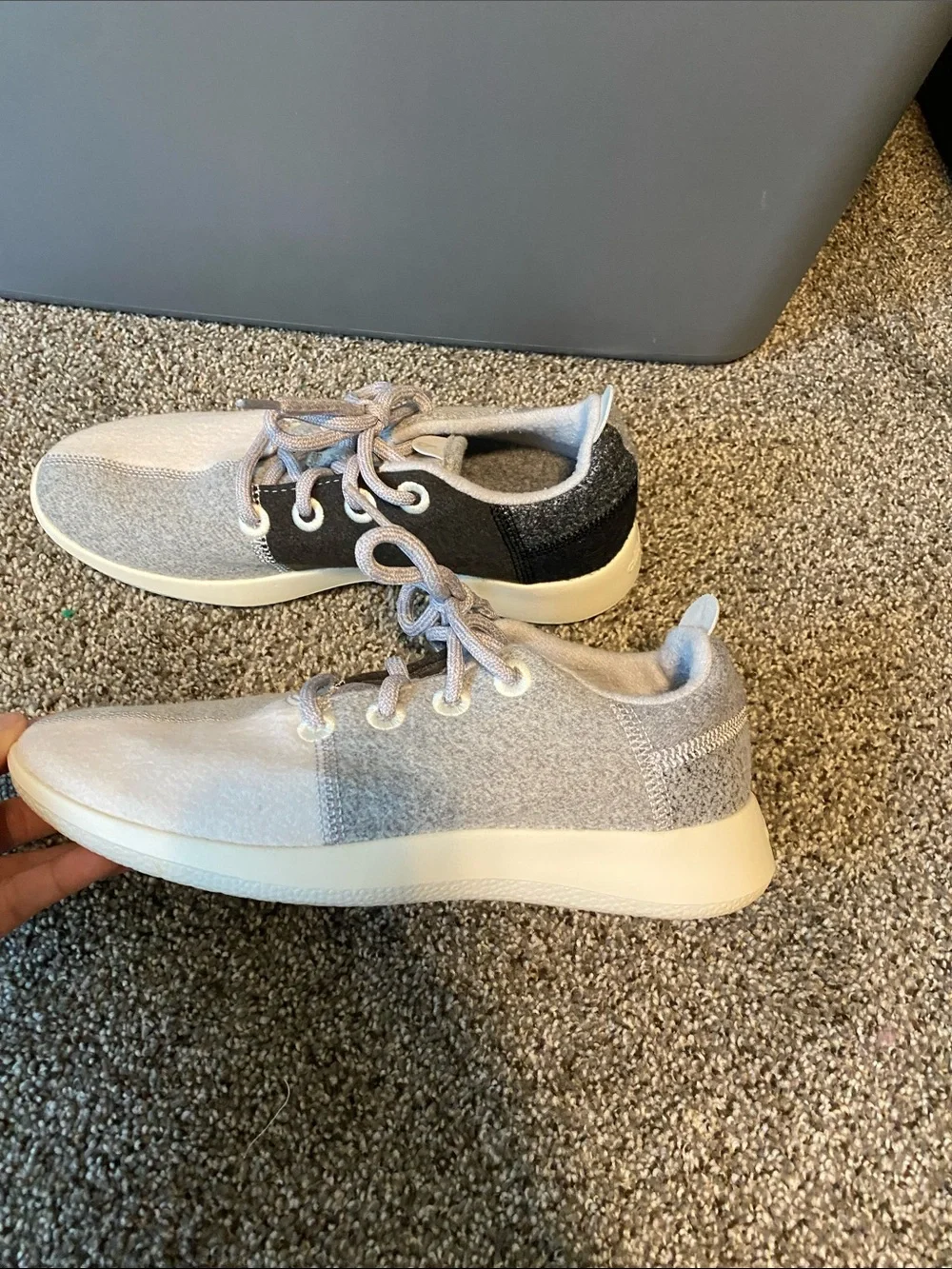 allbirds Women's Two-Tone Gray & Black Athletic Sneakers
